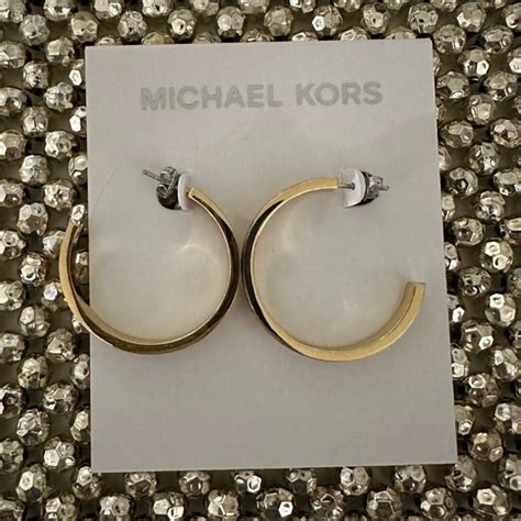 michael kors earrings set|michael kors hoop earrings sale.